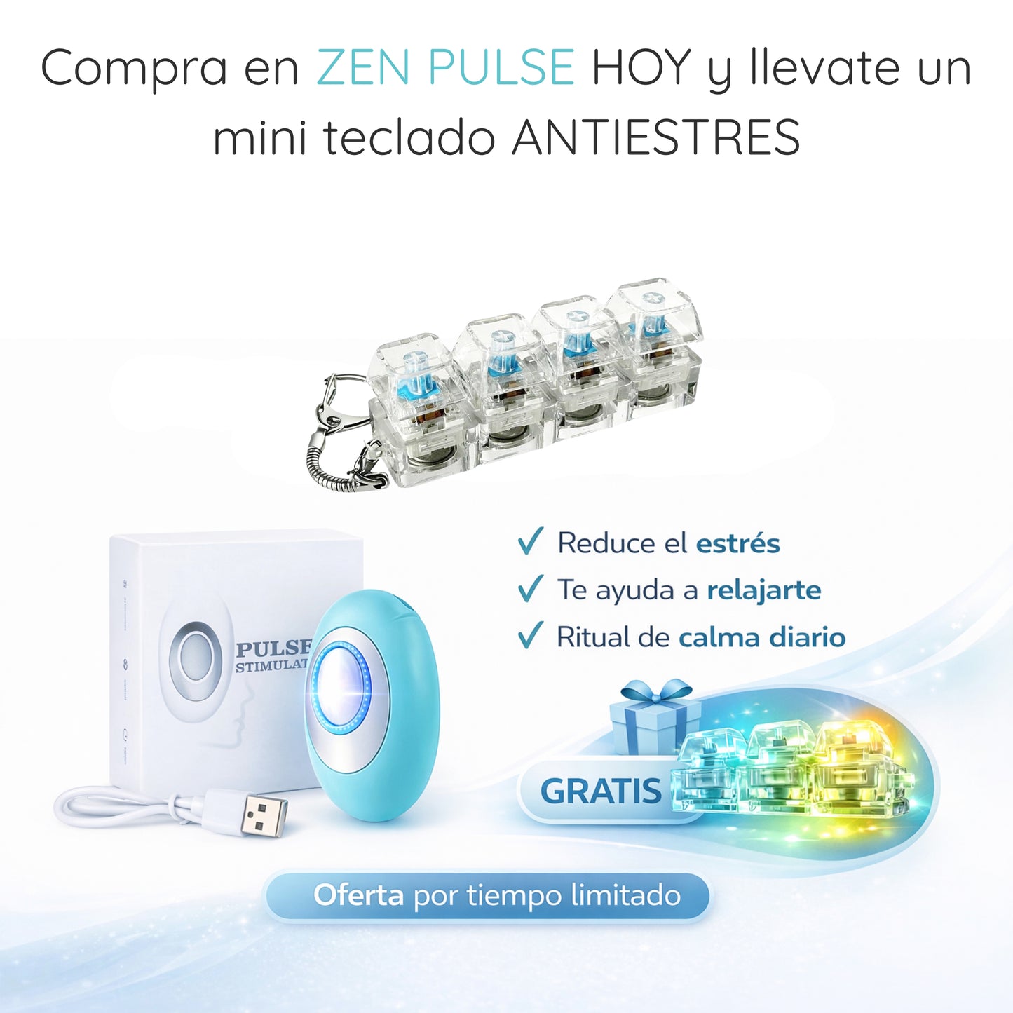 Dispositivo que te ayuda a calmar la ansiedad, el estres y ayuda a dormir